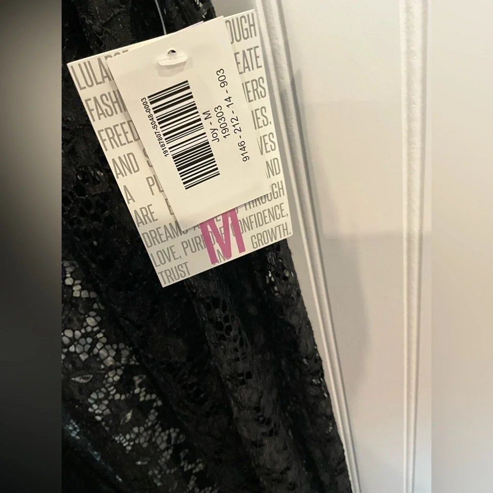 LuLaRoe | Elegant Black Lace Duster Cardigan Medium JOY